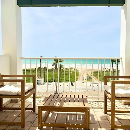 Santa Barbara B Front With Terrace, Sea View In And Garage In Conil *